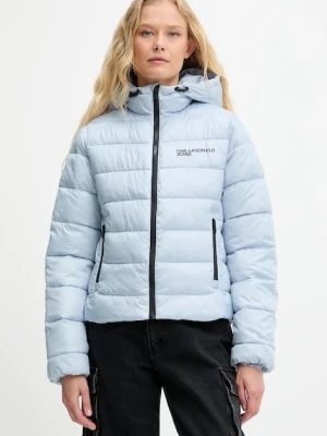 Karl Lagerfeld Jeans kurtka kolor niebieski zimowa A3W15026