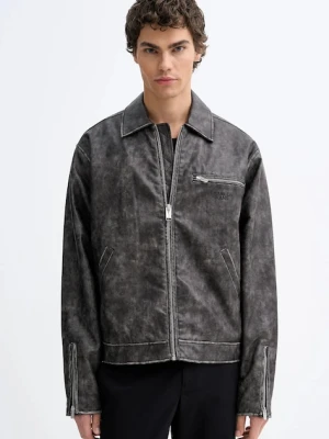 Karl Lagerfeld Jeans kurtka kolor szary przejściowa oversize B1M15022