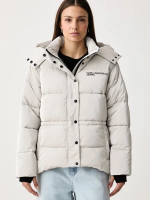 Karl Lagerfeld Jeans kurtka pikowana damska szary