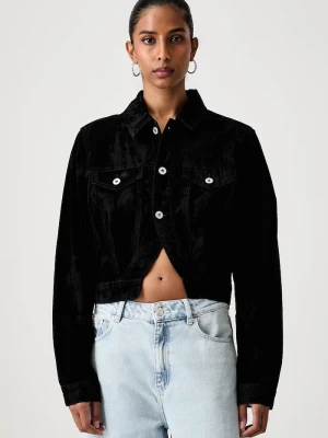 Karl Lagerfeld Jeans kurtka przejściowa damska jeansowa czarny