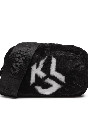 Karl Lagerfeld Jeans Listonoszka | shearling czarny