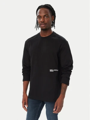 Karl Lagerfeld Jeans Longsleeve B4M17036 Czarny Regular Fit