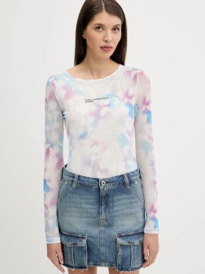 Karl Lagerfeld Jeans longsleeve kolor biały A3W17049