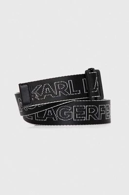 Karl Lagerfeld Jeans pasek damski kolor czarny