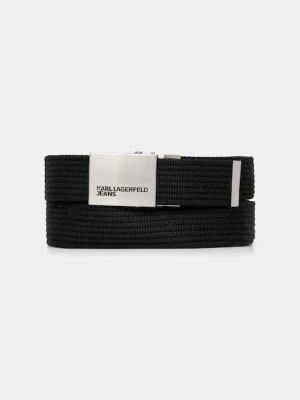 Karl Lagerfeld Jeans pasek męski kolor czarny A3M33128