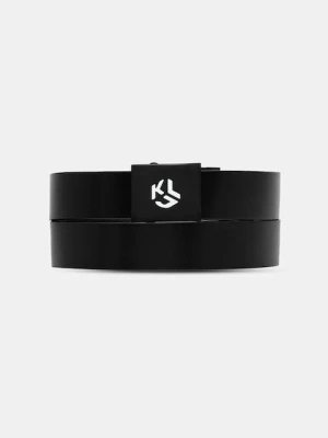 Karl Lagerfeld Jeans pasek skórzany dwustronny męski kolor czarny B1M33107