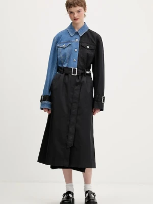 Karl Lagerfeld Jeans płaszcz kolor czarny B1W15028