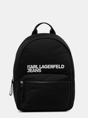 Karl Lagerfeld Jeans plecak damski kolor czarny duży gładki A4W30294