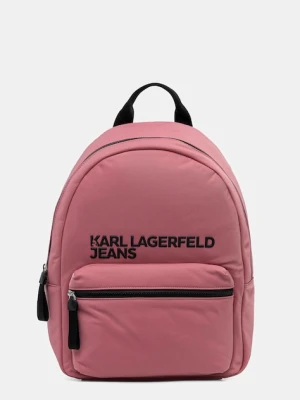 Karl Lagerfeld Jeans plecak damski kolor różowy duży gładki A4W30294