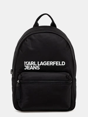 Karl Lagerfeld Jeans plecak kolor czarny duży z nadrukiem A1W30236