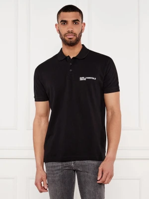 Karl Lagerfeld Jeans Polo | Regular Fit | pique czarny