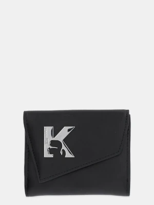 Karl Lagerfeld Jeans portfel skórzany damski kolor czarny A3W32068