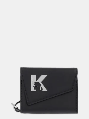 Karl Lagerfeld Jeans portfel skórzany damski kolor czarny A4W30164