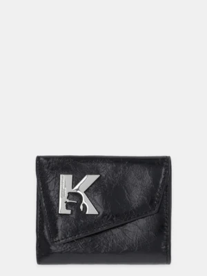 Karl Lagerfeld Jeans portfel skórzany damski kolor czarny B1W30191