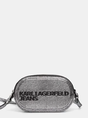 Karl Lagerfeld Jeans saszetka kolor srebrny 246J3059