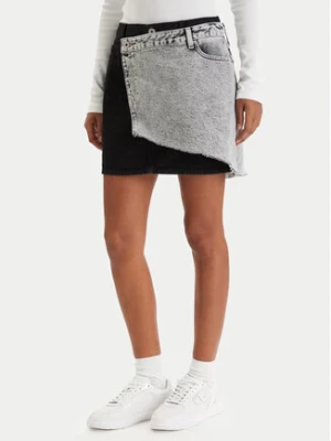 Karl Lagerfeld Jeans Spódnica jeansowa B1W12015 Szary Regular Fit