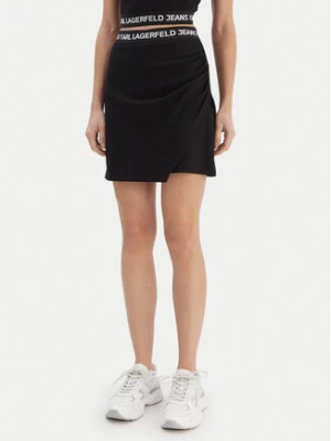 Karl Lagerfeld Jeans Spódnica mini B1W12022 Czarny Regular Fit