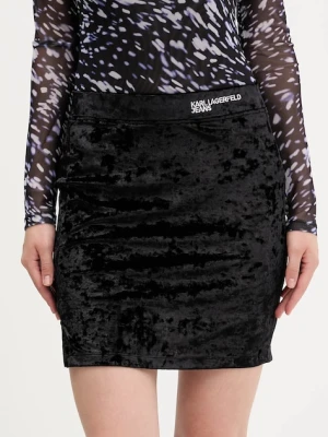 Karl Lagerfeld Jeans spódnica welurowa