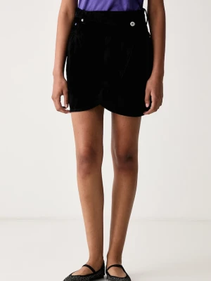Karl Lagerfeld Jeans spódnica welurowa czarny