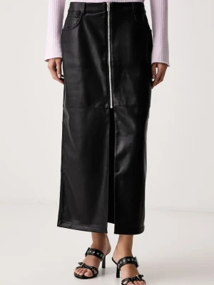 Karl Lagerfeld Jeans spódnica z imitacji skóry czarny