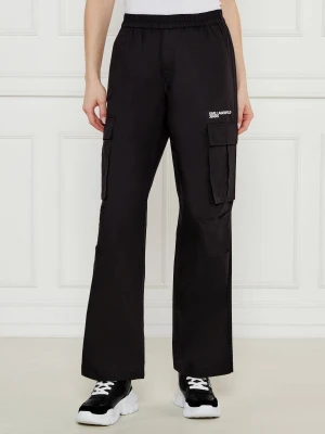 Karl Lagerfeld Jeans Spodnie cargo | flare fit
