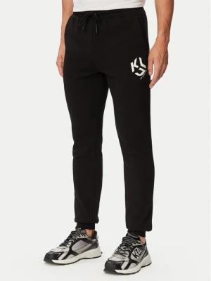Karl Lagerfeld Jeans Spodnie dresowe B3M10013 Czarny Slim Fit