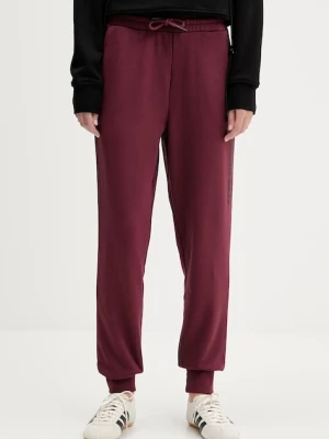 Karl Lagerfeld Jeans spodnie dresowe kolor bordowy z nadrukiem A1W10058