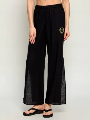 Karl Lagerfeld Jeans Spodnie Hotel Karl | Relaxed fit | z dodatkiem lnu