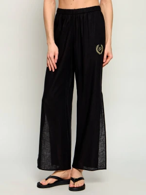 Karl Lagerfeld Jeans Spodnie Hotel Karl | Relaxed fit | z dodatkiem lnu