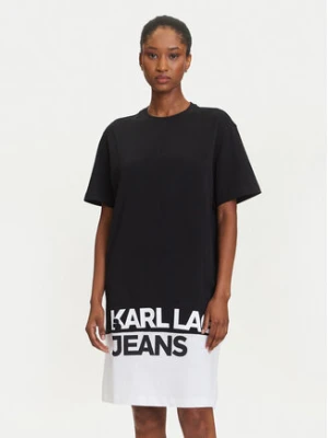 Karl Lagerfeld Jeans Sukienka codzienna A3W13005 Czarny Regular Fit