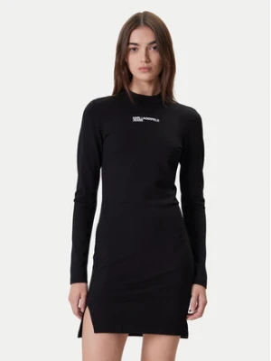 Karl Lagerfeld Jeans Sukienka codzienna A4W13005 Czarny Slim Fit