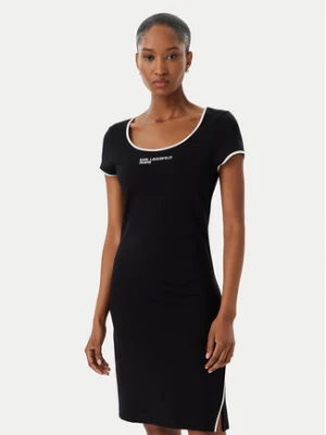 Karl Lagerfeld Jeans Sukienka codzienna B2W13045 Czarny Slim Fit