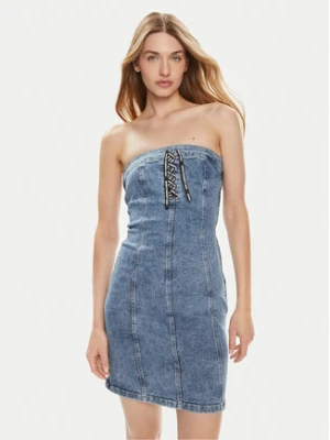 Karl Lagerfeld Jeans Sukienka jeansowa 241J1307 Granatowy Slim Fit