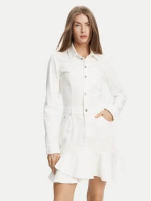 Karl Lagerfeld Jeans Sukienka jeansowa A2W13046 Biały Regular Fit