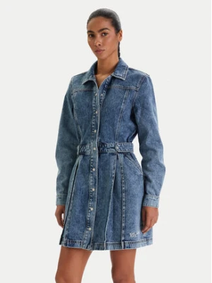 Karl Lagerfeld Jeans Sukienka jeansowa B1W13036 Niebieski Regular Fit