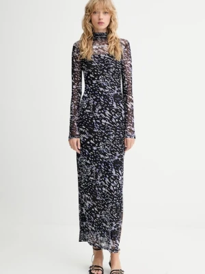 Karl Lagerfeld Jeans sukienka kolor czarny maxi dopasowana A4W13008