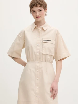 Karl Lagerfeld Jeans sukienka koszulowa bawełniana