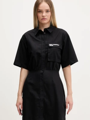 Karl Lagerfeld Jeans sukienka koszulowa bawełniana
