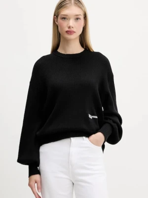 Karl Lagerfeld Jeans sweter bawełniany damski kolor czarny lekki A4W18014