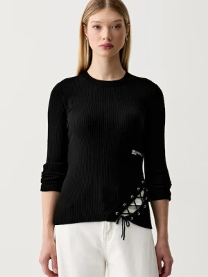Karl Lagerfeld Jeans sweter damski z wiskozą