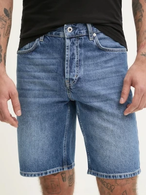 Karl Lagerfeld Jeans szorty jeansowe niebieski