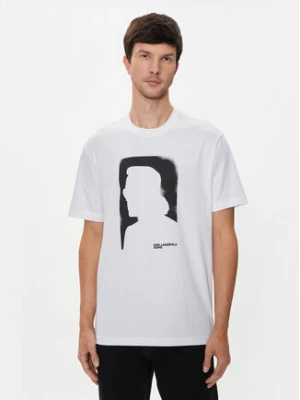 Karl Lagerfeld Jeans T-Shirt 245D1709 Biały Regular Fit