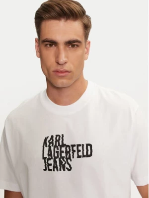 Karl Lagerfeld Jeans T-Shirt 246D1711 Biały Regular Fit