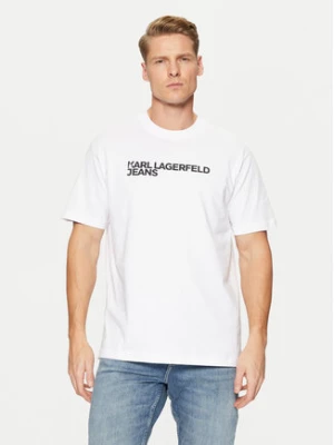 Karl Lagerfeld Jeans T-Shirt A1M17002 Biały Regular Fit