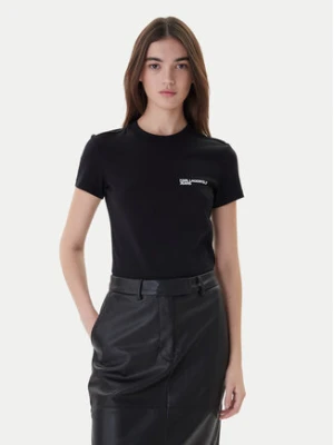 Karl Lagerfeld Jeans T-Shirt A1W17004 Czarny Slim Fit
