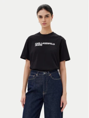 Karl Lagerfeld Jeans T-Shirt A1W17005 Czarny Relaxed Fit