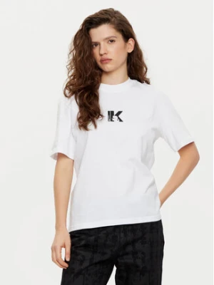 Karl Lagerfeld Jeans T-Shirt A1W17031 Biały Regular Fit