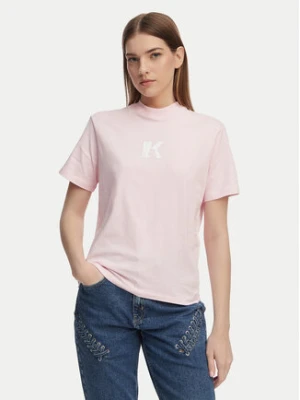 Zdjęcie produktu Karl Lagerfeld Jeans T-Shirt A1W17031 Różowy jasny Regular Fit