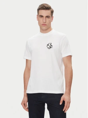 Karl Lagerfeld Jeans T-Shirt A2M17072 Biały Regular Fit