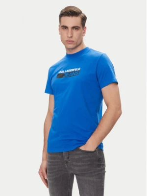 Karl Lagerfeld Jeans T-Shirt A2M17074 Niebieski Regular Fit